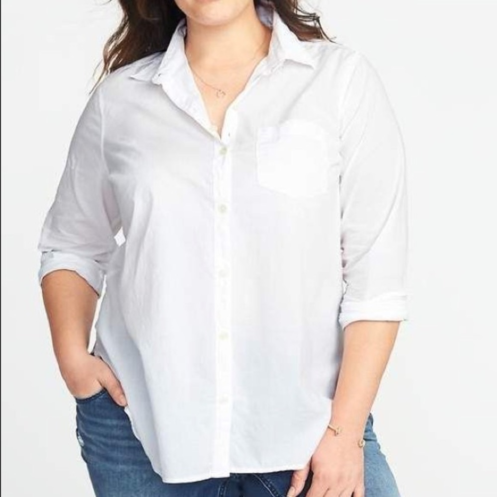 NWT Old Navy Classic White Shirt 3x
